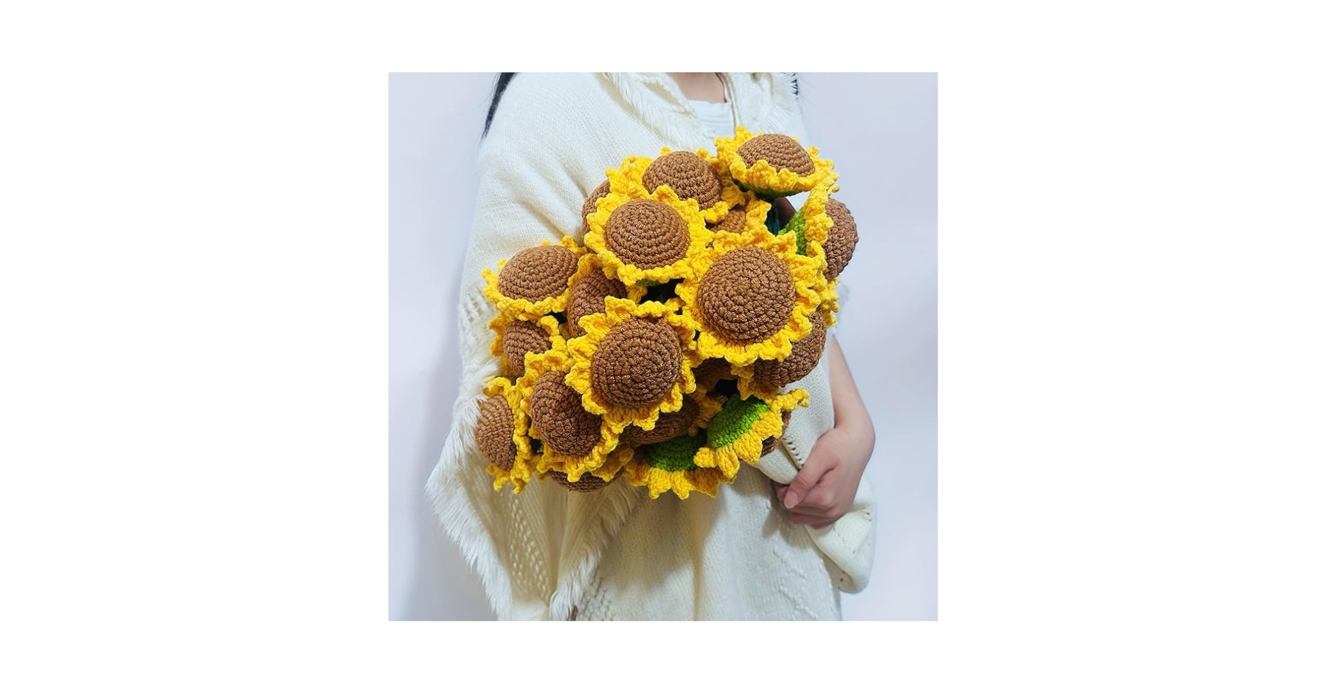 Amazon | 花束ブランケット 完成品 ブーケブランケットひまわり